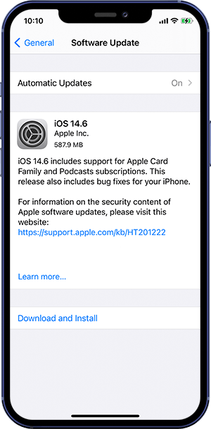 iOS 17 Battery Drain Fix 1 - Update iPhone