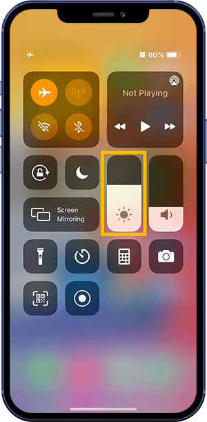 iOS 17 Battery Drain Fix 3 - Adjust iPhone Screen Brightness
