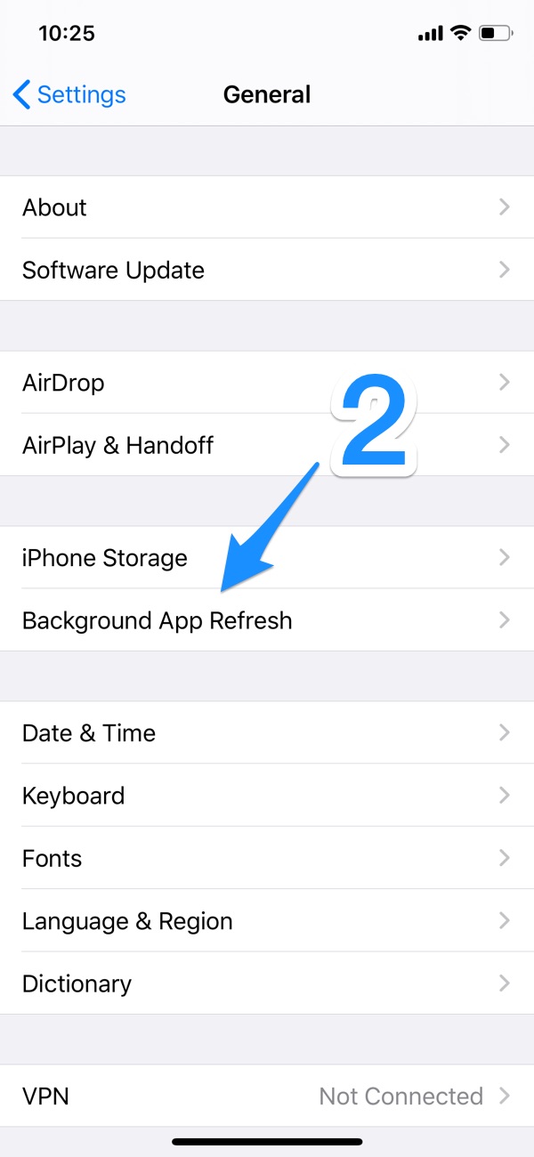 How To Turn Off Background App Refresh