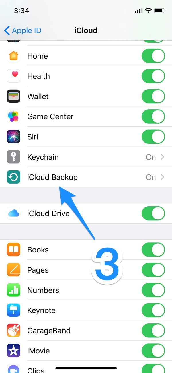 How To Backup An iPhone 12 To iCloud Step 2
