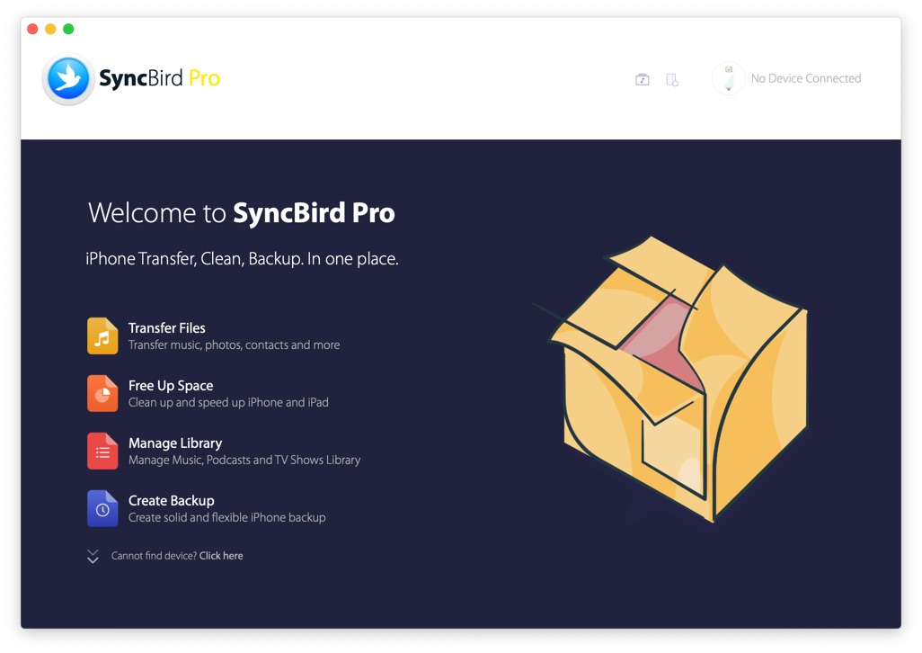 How To Backup Photos from iPhone To Mac with SyncBird Pro Step 1