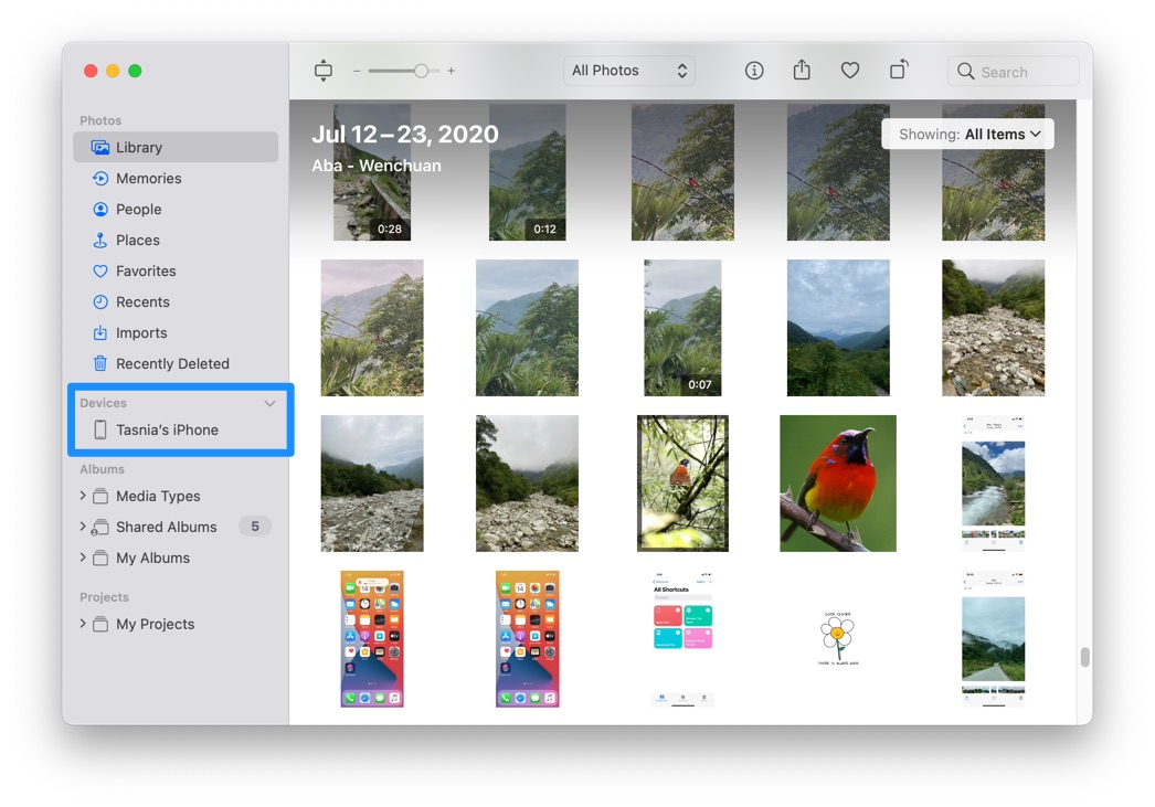 How To Backup Photos from iPhone To Mac with Photos App Step 1