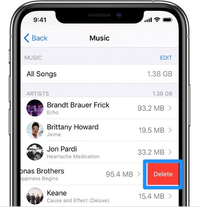 How To Delete Music On iPhone In Settings