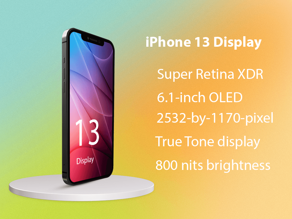 Compare iPhone 13: Display