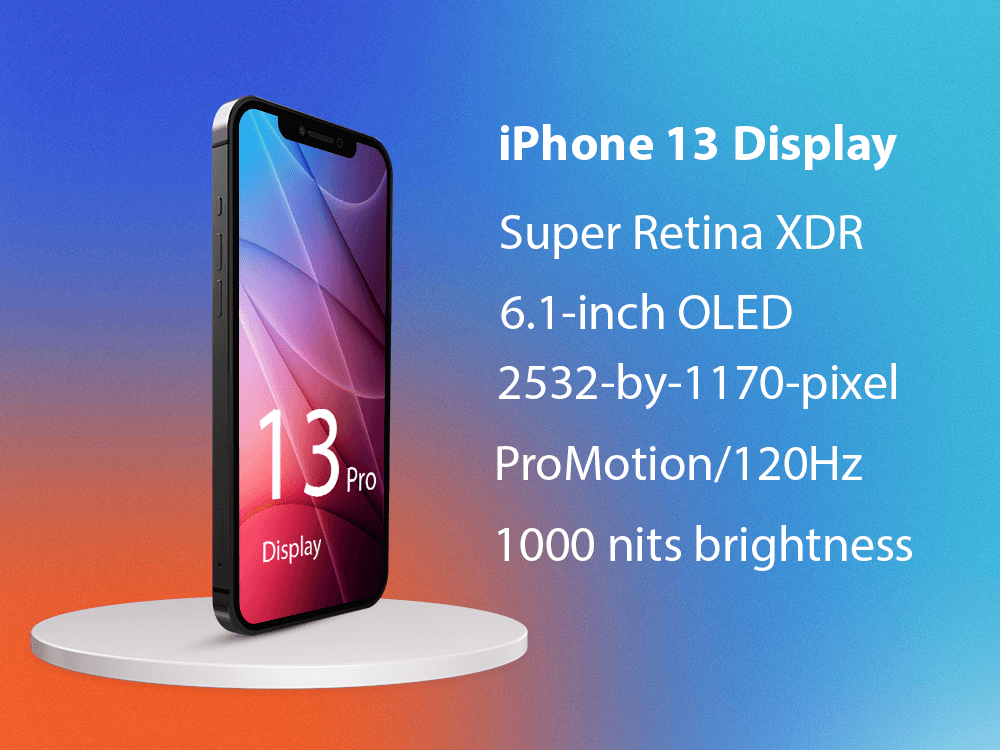 Compare iPhone 13 Pro: Display