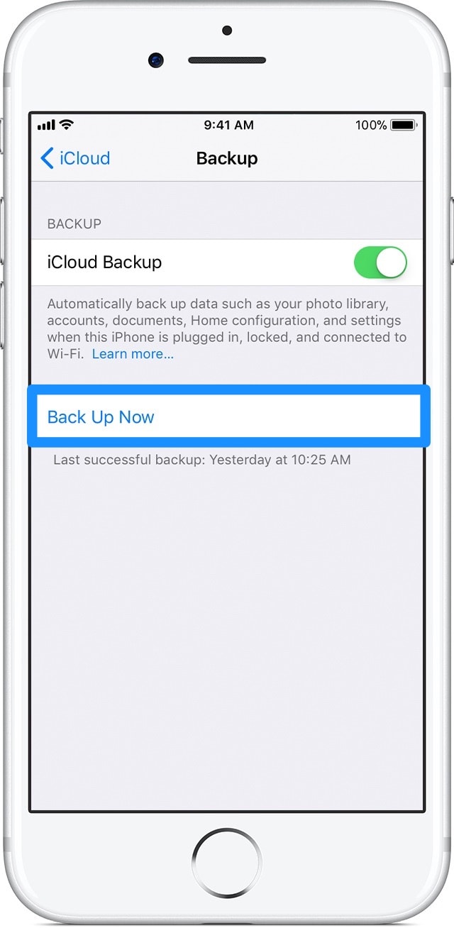 Steps to Backup iPhone 7 to iCloud