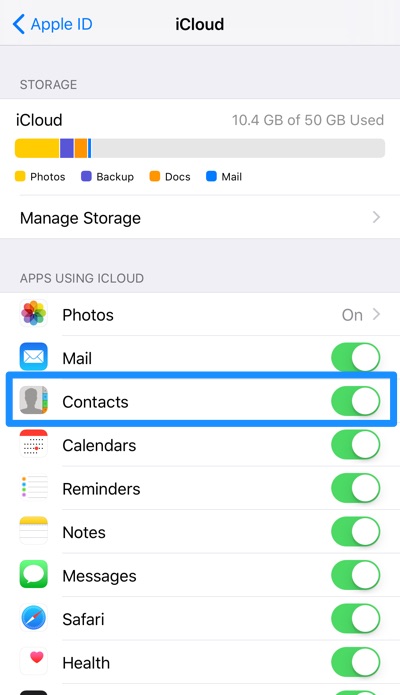 How To Setup iCloud Contacts on iPhone