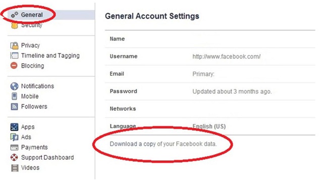 Back Up Data before Permanently Deleting Facebook Account