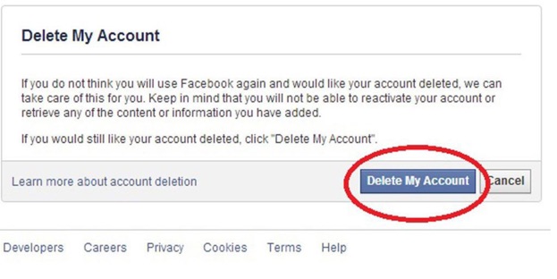 Start Permanently Deleting Facebook Account