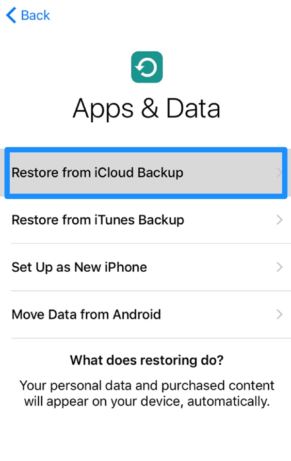 How To Restore an iPhone from iCloud Backup
