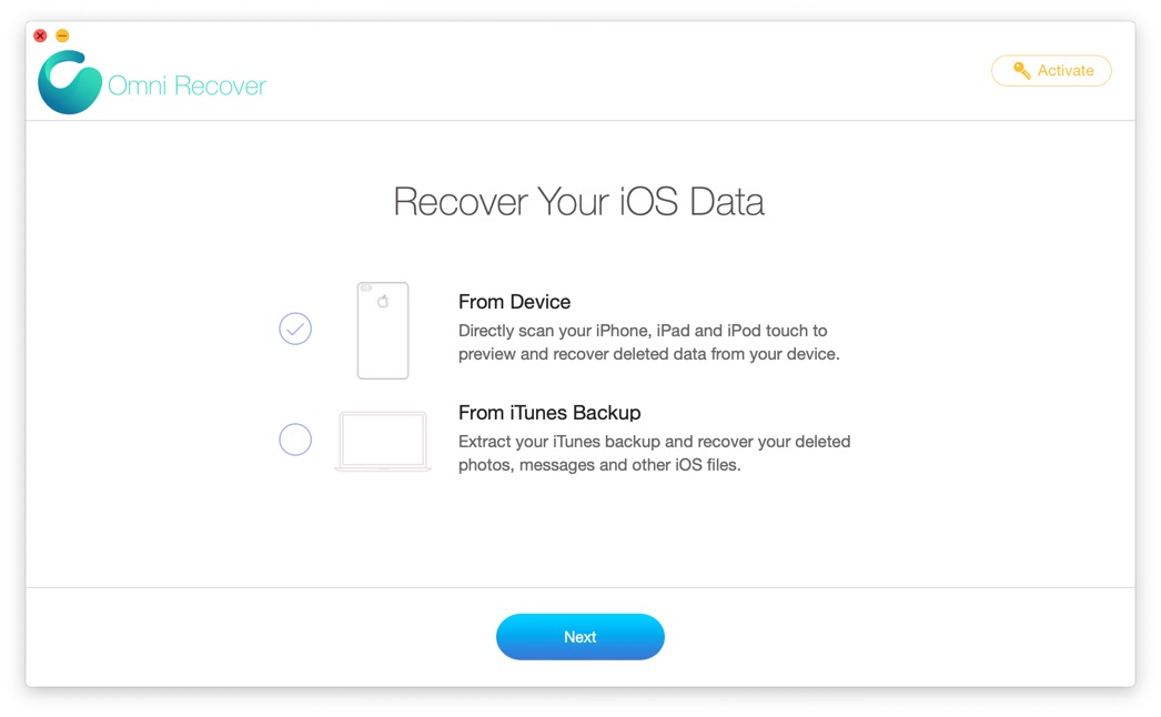 How To Restore Deleted Photos on iPhone 6/6s Step 1