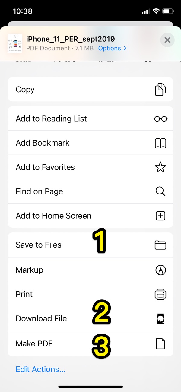 How To Save Webpage to PDF on iPhone - Step 4