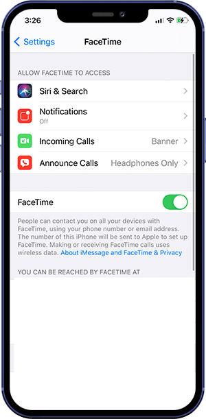 How To Set Up FaceTime On iPhone 12