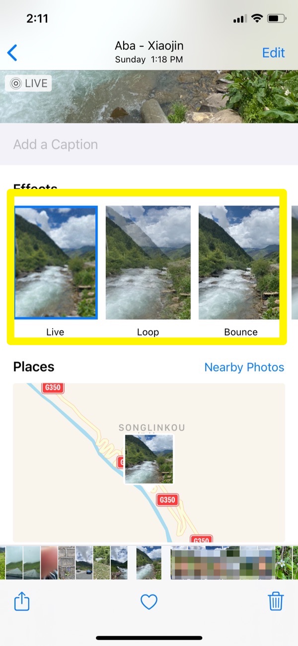 How To Turn a Live Photo into a GIF Using Photos App - Step 2