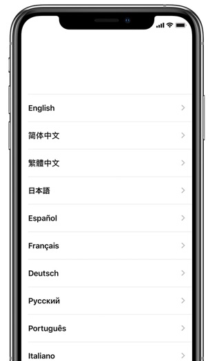 How To Set Up A New iPhone - Choose iPhone Language