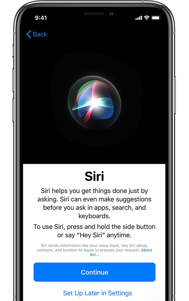 How To Set Up A New iPhone - Set Up Siri/Apple Pay