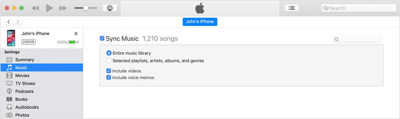 Fix iTunes Error 54 - Sync A Small Amount of Content
