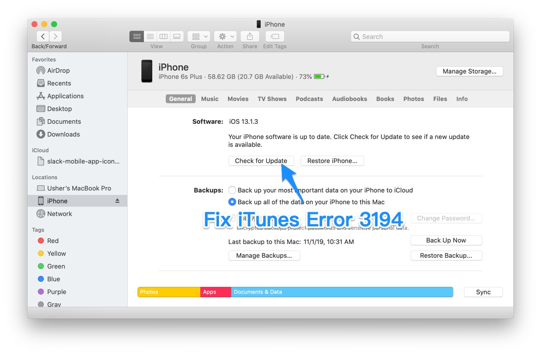 Force Restart To Fix iPhone/iTunes Error 3194