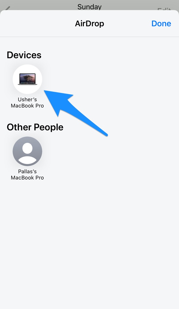 How To Transfer Photos from iPhone To Mac AirDrop Step 3
