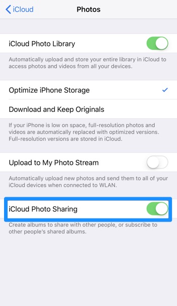 How To Transfer Photos from iPhone To iPhone 12 with Shared Albums Step 1