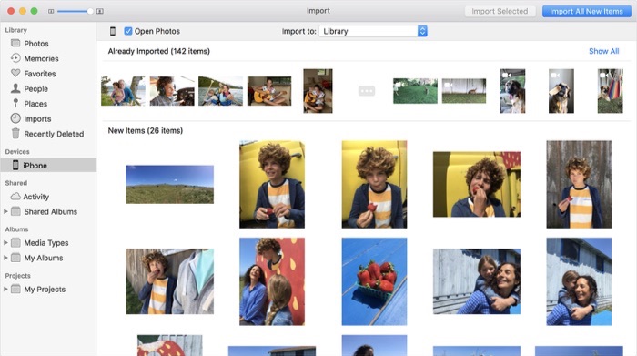 Transfer Photo Files between iPhone To Mac 1