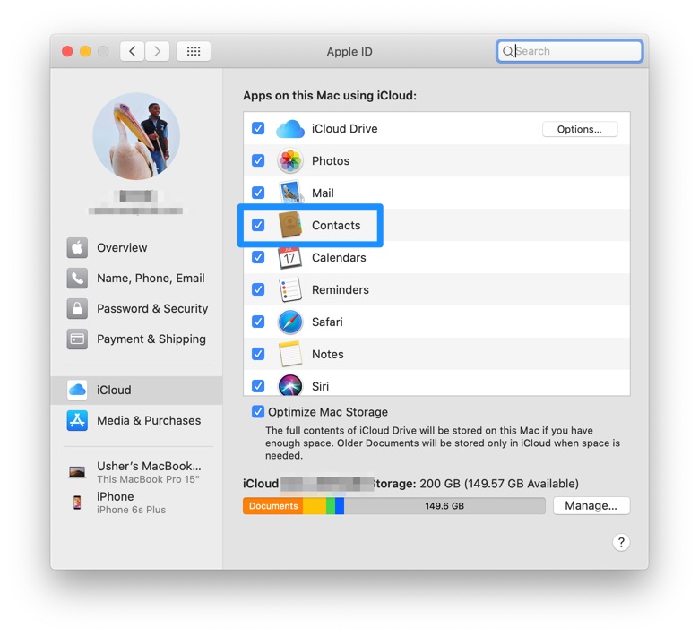 How To Sync Contacts from iPhone 12 To Mac Using iCloud Step 2