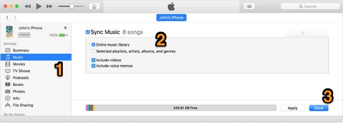 How To Sync Music from iTunes to iPhone