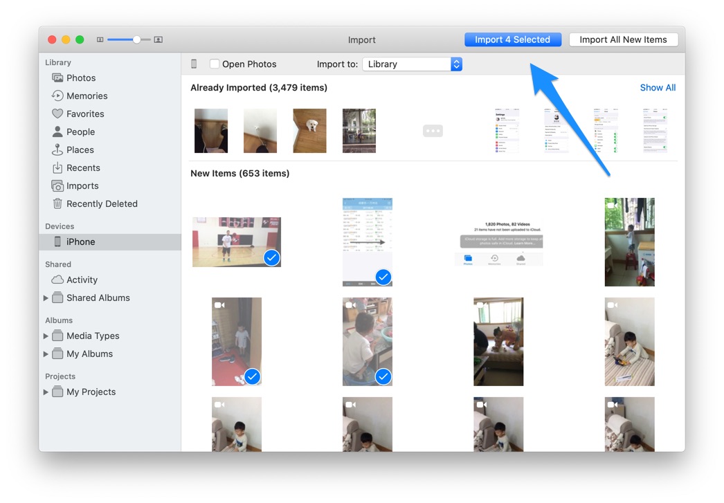 How To Transfer Photos from iPhone To Mac Step 2
