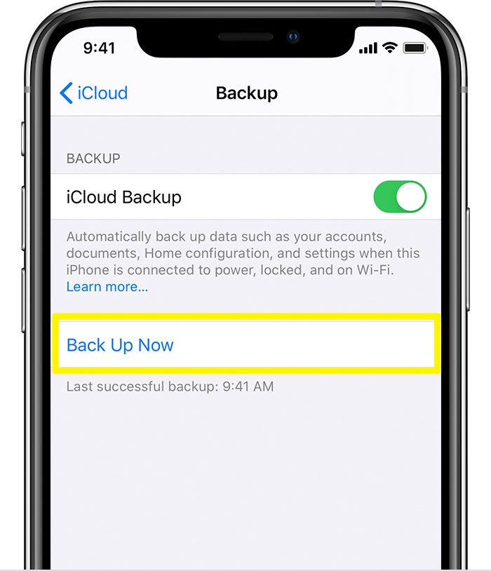 How To Transfer WhatsApp Messages from iPhone To New iPhone 12 with iCloud Step 1