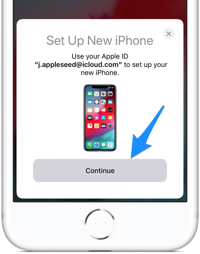 How To Use Quick Start To Transfer Data To New iPhone Step 3