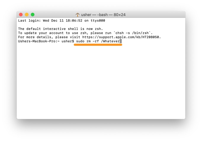 How To Uninstall Programs on Mac Using Command Line Step 3